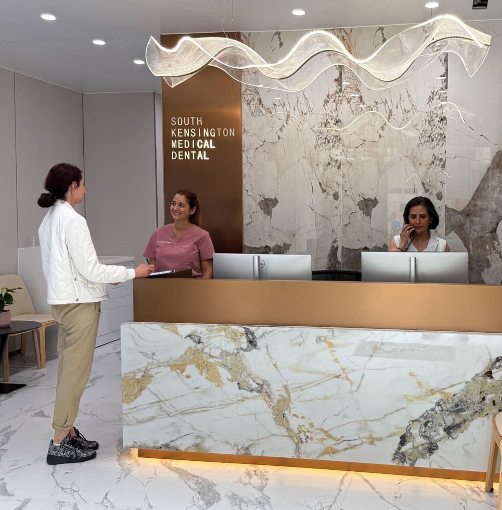 Modern private dental clinic treatment room